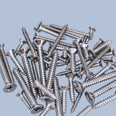 Tornillos Autorroscantes de Acero Inoxidable 304 Cabeza Plana Cruciforme - Image 8