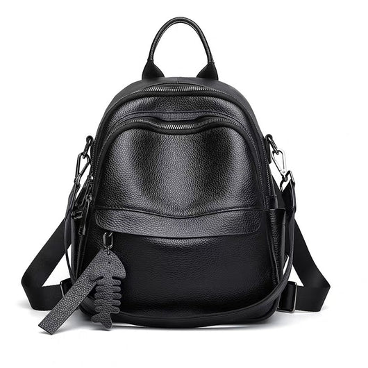Mochila de Viaje de Cuero Suave Estilo Coreano Gran Capacidad - Image 4