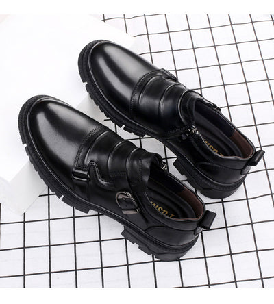 Zapatos de Cuero Genuino para Hombre con Suela Gruesa Reforzada - Image 9