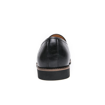 Zapatos Casuales Talla Grande Hombre Estilo Británico sin Cordones - Image 15