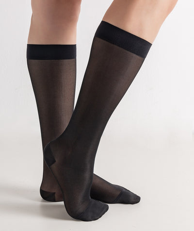 Medias de Compresión Minimalista para Mujer - Diseño Liso y Ultradelgado - Image 12