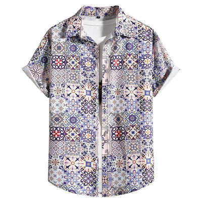 Camisa Hawaiana Versátil de Manga Corta para Hombre - Image 33