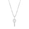 Tennis Racket Pendant Full Of Zircon Female Hip-hop Personality Necklace Blanco Dorado 925silver