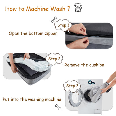 Cama Ortopédica para Mascotas con Espuma Viscoelástica Extraíble - Uso Todo el Año - Image 3