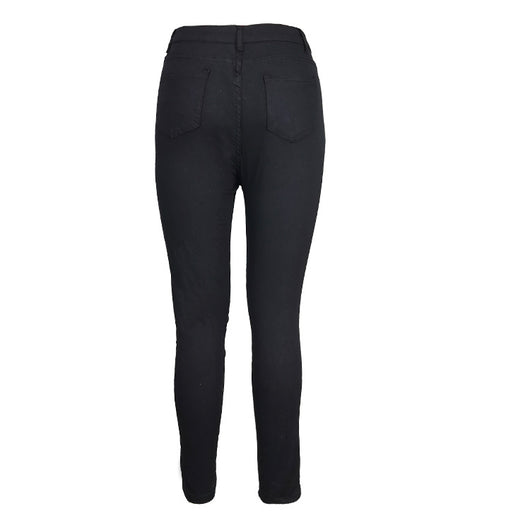 Jeans Talle Alto con Detalles Ojales para Mujer - Image 16