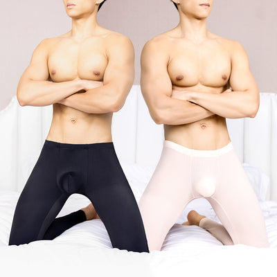 Leggings Ajustados de Color Sólido para Hombre