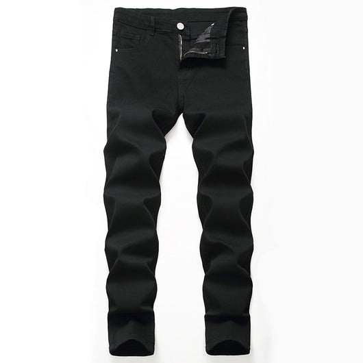 Pantalones Vaqueros Elásticos Casuales Estilo Europeo y Americano para Hombre - Image 4