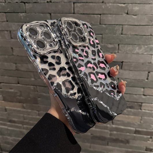 Funda Leopardo con Soporte para Lente - Protección y Estilo - Image 3
