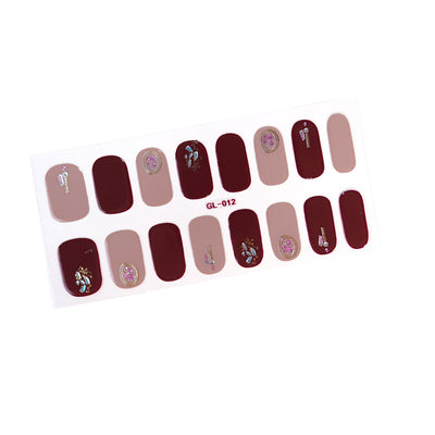 Pegatinas de Uñas Efecto Ojo de Gato Bronceado con Letras de Color - Image 22