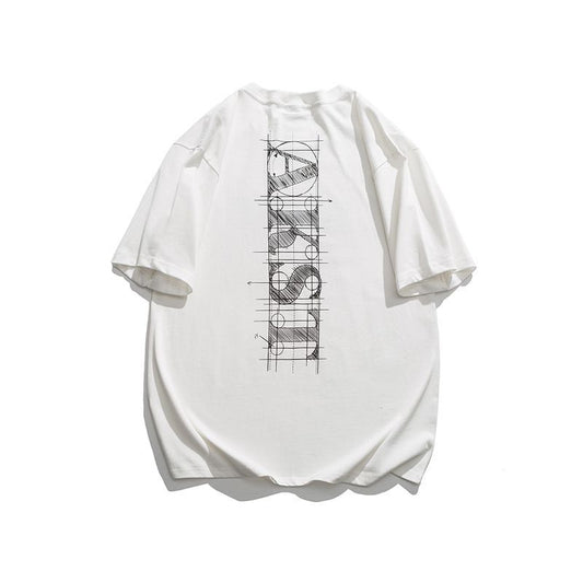 Playera Suelta Cuello Redondo Manga Corta