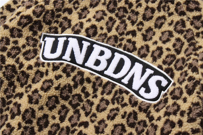 Jersey de Algodón Polar con Estampado Leopardo y Letras Bordadas - Image 8