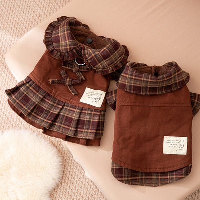 Vestidos Abrigadores para Perros Otoño-Invierno con Patrón Cuadros - Ropa Premium para Mascotas Pequeñas y Medianas - Image 24