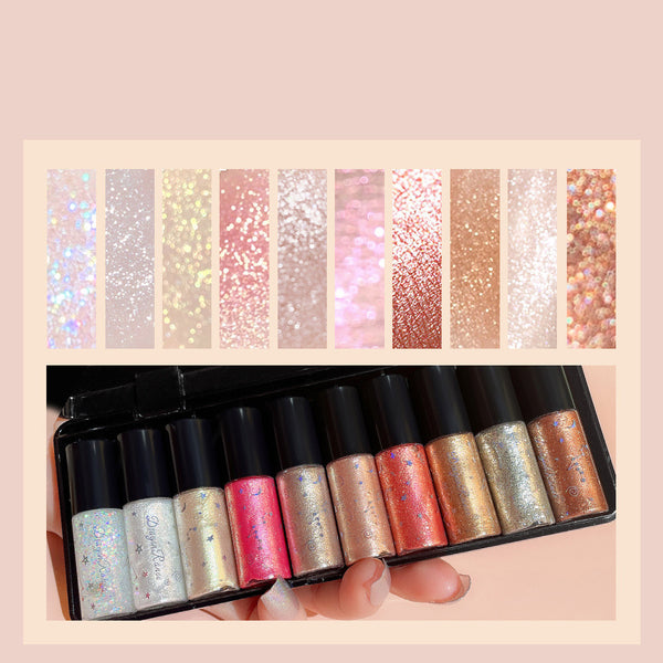 Set de 10 Delineadores Líquidos con Efecto Seda Brillante de Alto Brillo - Image 6