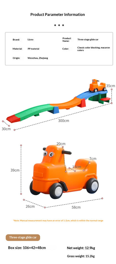 Pista de Deslizamiento Sensorial con Auto de Entrenamiento para Exterior - Image 15