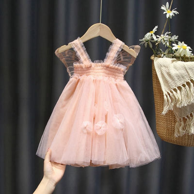Vestido de Verano Niña con Alas de Mariposa y Malla Esponjosa - Image 7