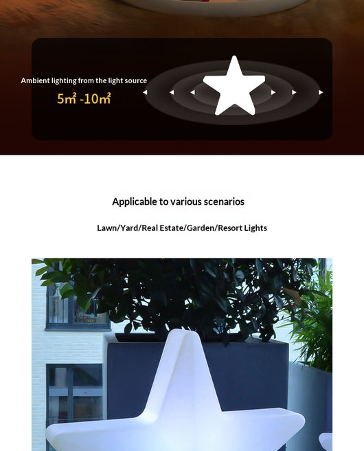 Estrella LED Luminosa Recargable con Control Remoto - Image 6