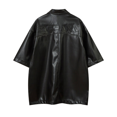 Camisa Suelta de Manga Corta con Cuello Solapa - Diseño Versátil para Cualquier Ocasión - Image 2