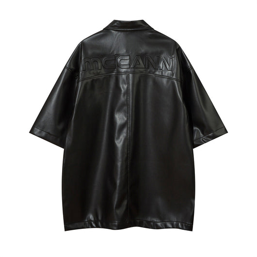 Camisa Suelta de Manga Corta con Cuello Solapa - Diseño Versátil para Cualquier Ocasión - Image 2