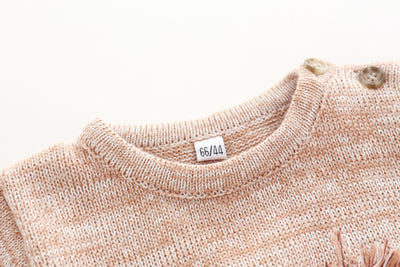 Suéter de una pieza tejido en algodón con diseño de león adorable - Image 11