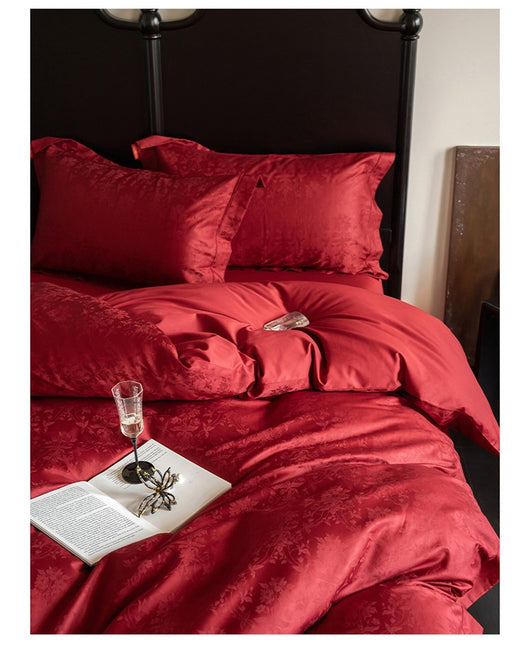 Juego de Sábanas Jacquard Bodas Lujo 4 Piezas Algodón Premium - Image 14