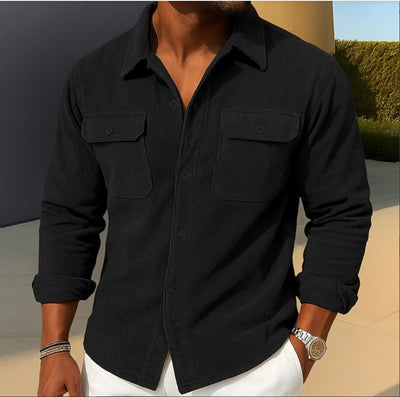 Camisa-Abrigo Holgada de Pana para Hombre - Image 6