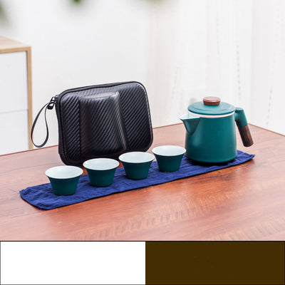 Juego de Té Kung Fu Portátil en Cerámica para Viajeros - Image 12