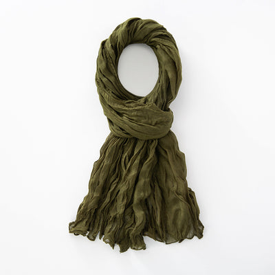 Pañuelo Chal de Lino Puro Natural Anti-Arrugas para Mujer - Image 12