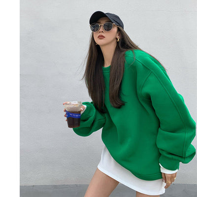 Blusa Suéter Holgada para Mujer Cuello Redondo
