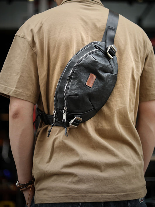 Bolsa de Pecho en Cuero Genuino - Diseño Minimalista - Image 6