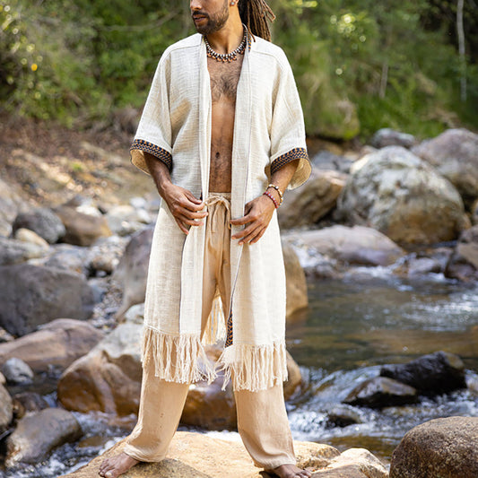 Bata de Algodón Natural para Hombre