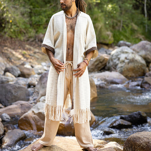 Bata de Algodón Natural para Hombre