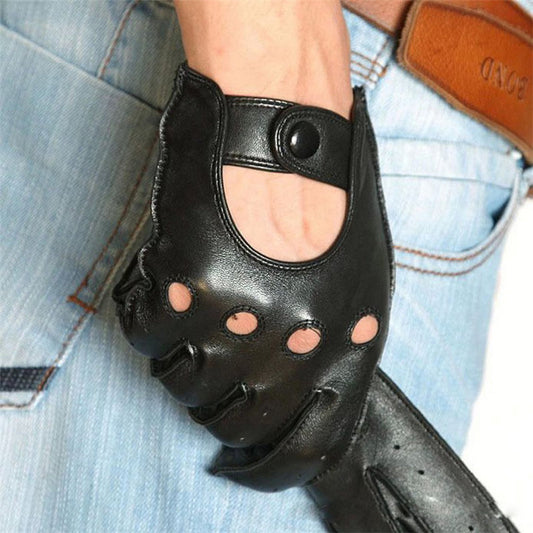 Guantes de Cuero para Conducir con Pantalla Táctil - Image 2