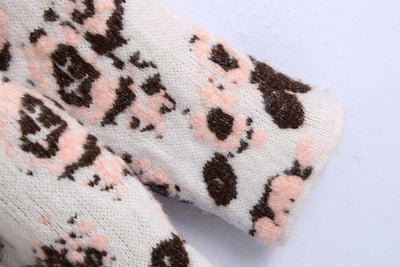 Suéter Tejido Slim con Jacquard Floral para Mujer - Image 9