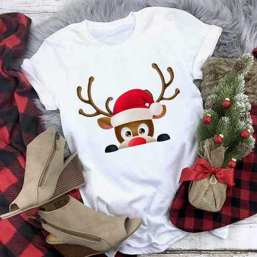 Playera Navideña Estampado Santa Claus - Diseño Casual Unisex - Image 3