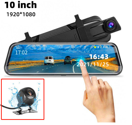 Espejo Retrovisor con Cámara Dashcam Dual Frontal y Trasera - Image 8