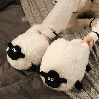 Pantuflas de Algodón Cordero Suave para Mujer Invierno - Image 6