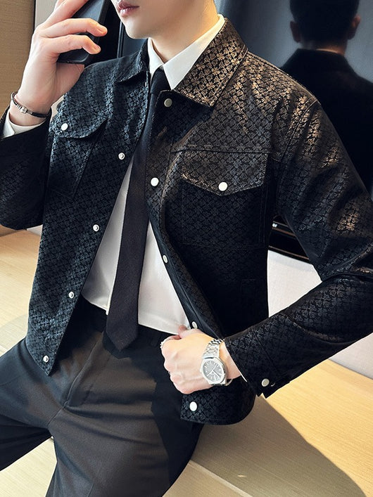 Chaqueta Casual con Solapas y Múltiples Bolsillos para Hombre - Image 3