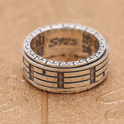 Anillo de Plata Retro con Personalidad para Hombre - Image 4