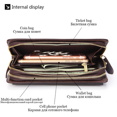 Billetera de Cuero Genuino para Hombre - Primera Capa - Image 19