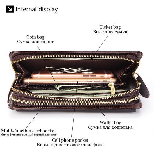 Billetera de Cuero Genuino para Hombre - Primera Capa - Image 19