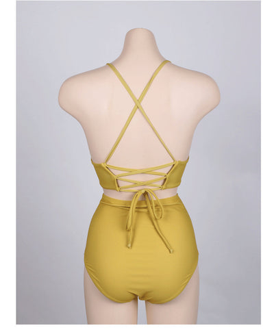 Bikini Talle Alto Dividido para Mujer - Traje de Baño Elegante - Image 6
