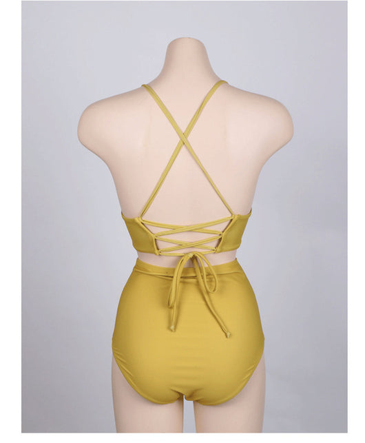 Bikini Talle Alto Dividido para Mujer - Traje de Baño Elegante - Image 6