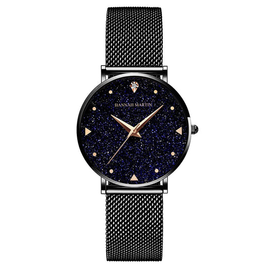 Reloj de Cuarzo Impermeable para Mujer con Diseño Estrellado Minimalista - Image 5