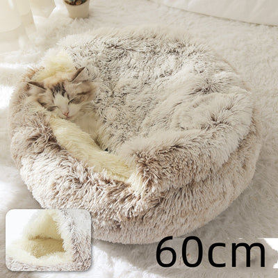 Cama 2 en 1 para Perros y Gatos - Cama Cálida de Felpa Suave Tipo Casa - Image 91