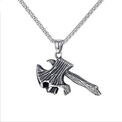 Anillo de Acero Inoxidable Calavera Tomahawk Retro para Hombre - Image 14