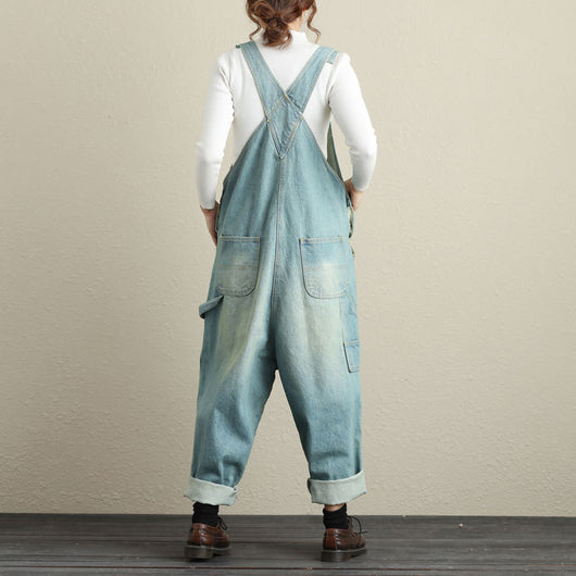 Mono Vintage con Tirantes de Denim Rasgado - Talla Grande - Image 13
