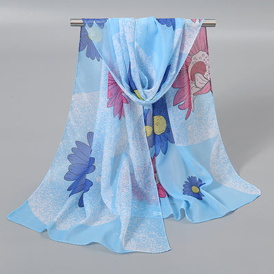 Pañuelo de Seda Chiffon Elegante para Mujer