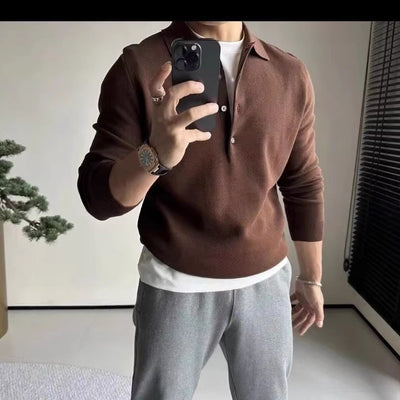 Suéter de Manga Larga Casual en Punto - Image 8