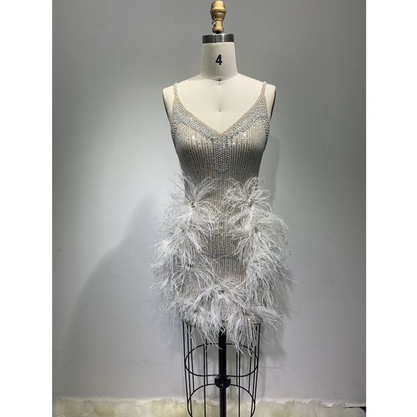 Vestido Bandage Cadera Mini Feather - Image 3