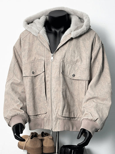 Chaqueta Acolchada de Algodón con Textura Mármol - Estilo Retro para Invierno - Image 17